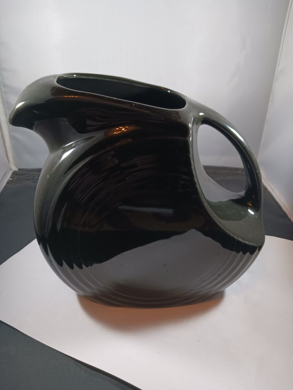 Fiestaware Retired Large Disc Pitcher Black 64oz